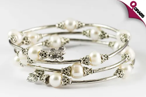 For QR69 Accessorize with a Freshwater Pearl Stainless Steel Butterfly Bracelet! (QR139 Value)